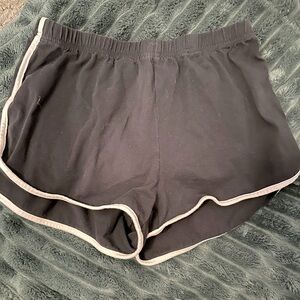 Black track shorts